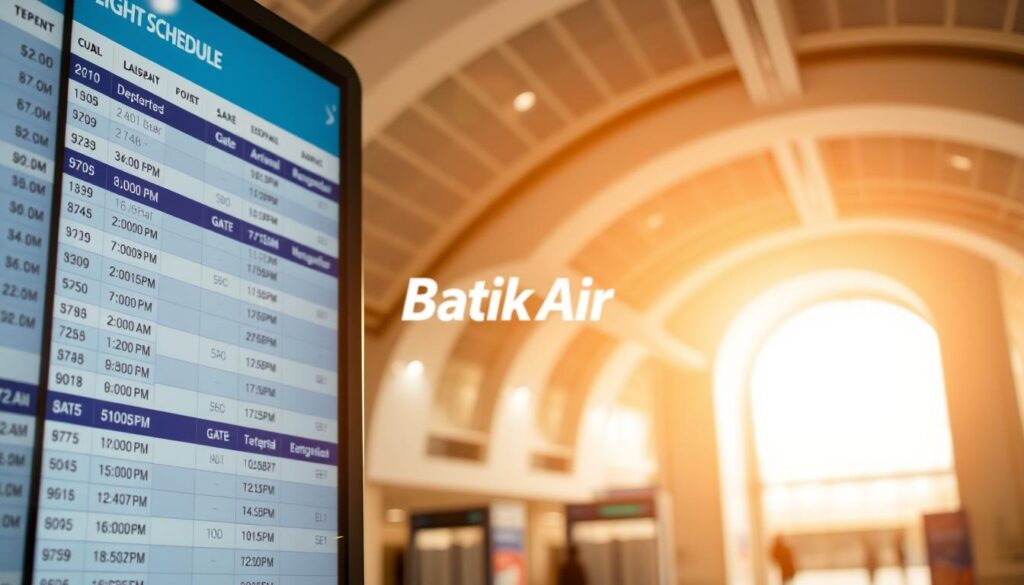 Batik Air flight schedule