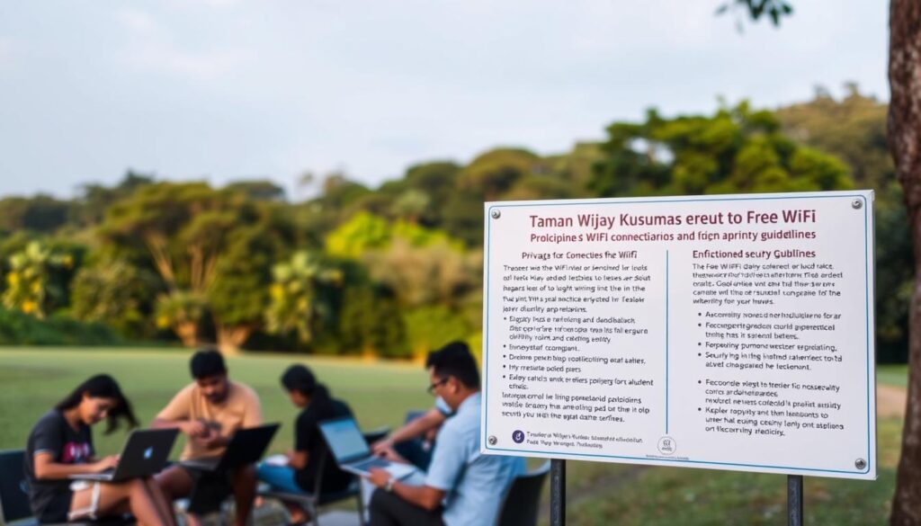 Keamanan WiFi di Taman Wijaya Kusuma