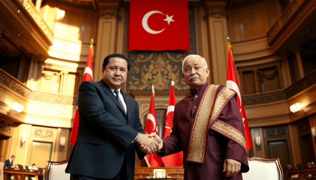 Prabowo Temui Ketua Parlemen Turkiye Numan Kurtulmus di Ankara