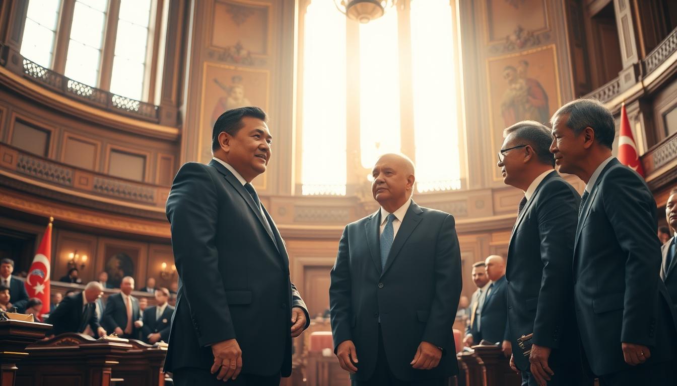 Prabowo Temui Ketua Parlemen Turkiye Numan Kurtulmus di Ankara