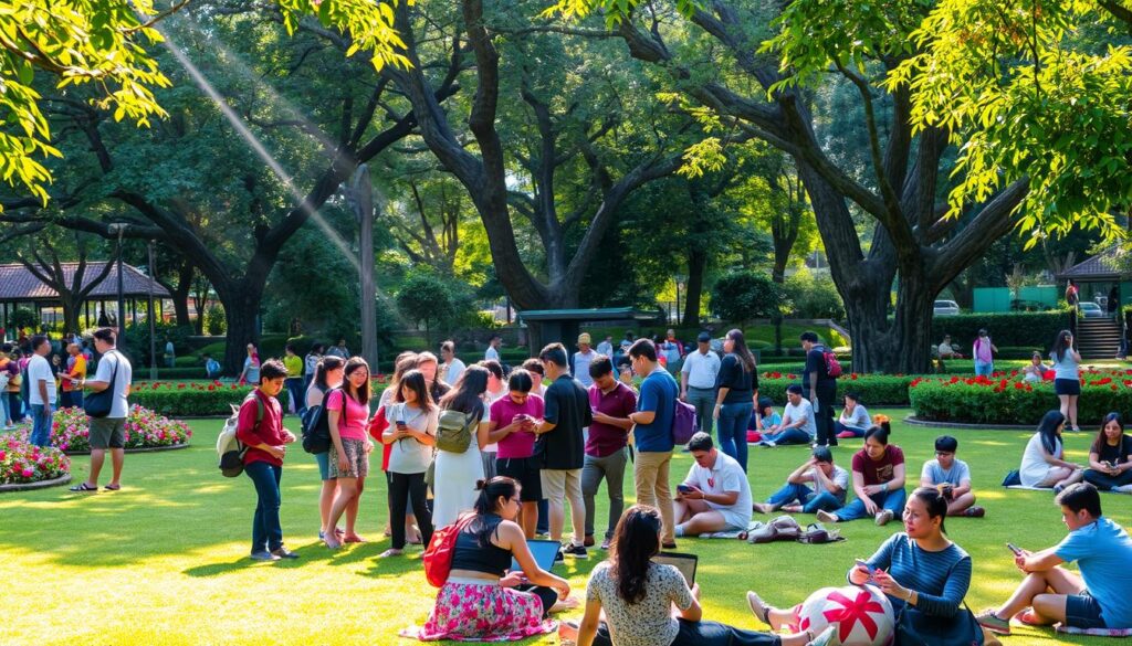 WiFi gratis di Taman Wijaya Kusuma