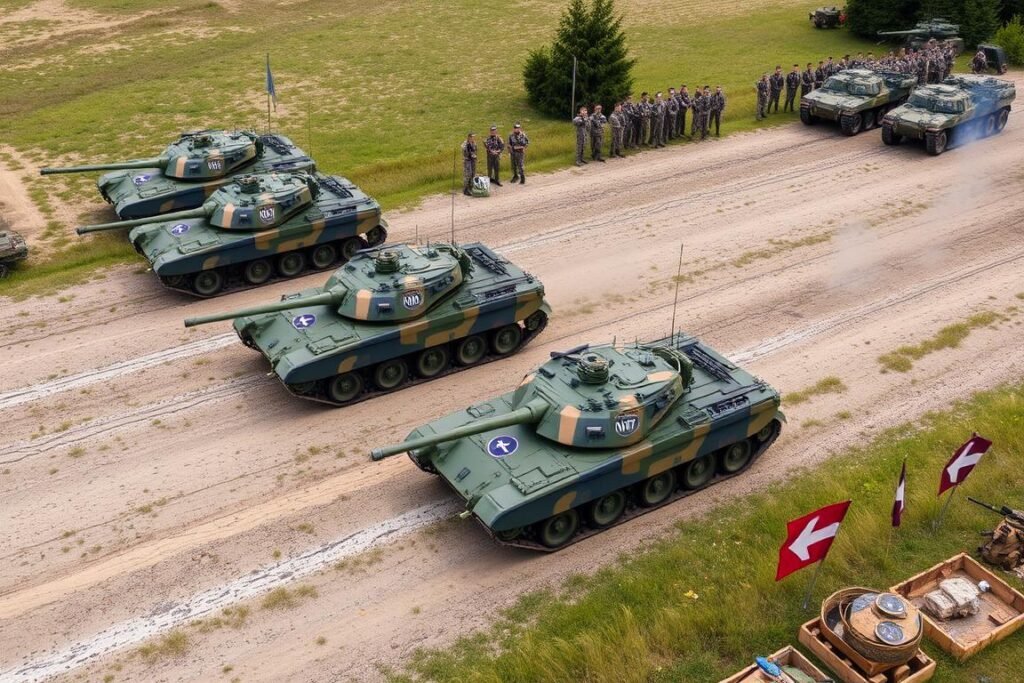 Latihan militer gabungan NATO di perbatasan Eropa Timur Latihan militer gabungan NATO di perbatasan Eropa Timur