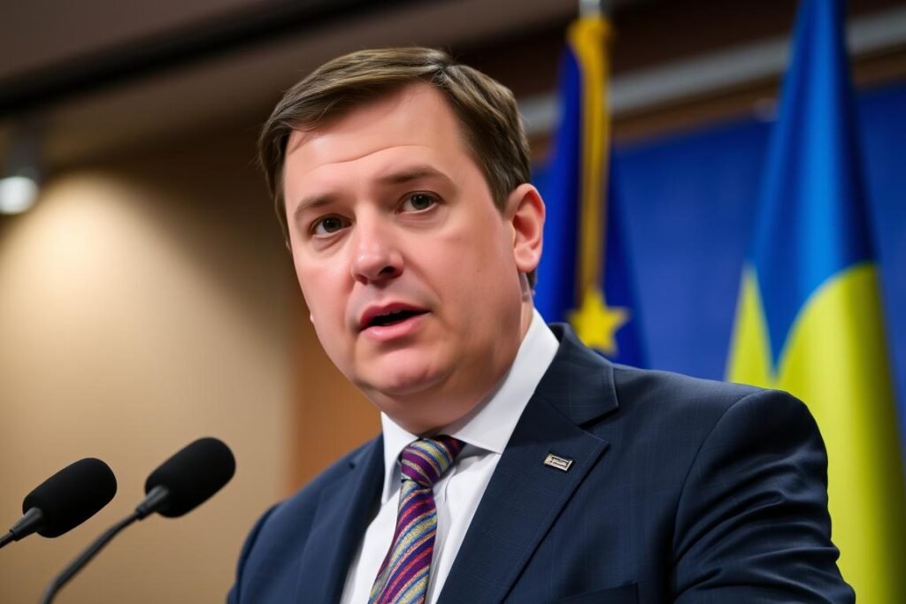 Menteri Luar Negeri Ukraina Dmytro Kuleba berbicara tentang Politik Luar Negeri Ukraina dalam konferensi pers Menteri Luar Negeri Ukraina Dmytro Kuleba berbicara tentang Politik Luar Negeri Ukraina dalam konferensi pers