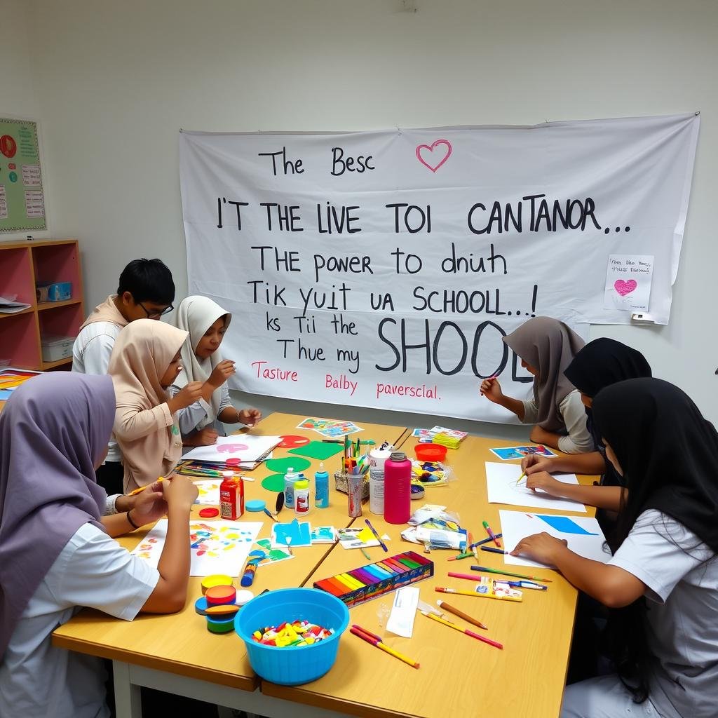 Proyek kolaboratif siswa dalam kegiatan MPLS Ramah