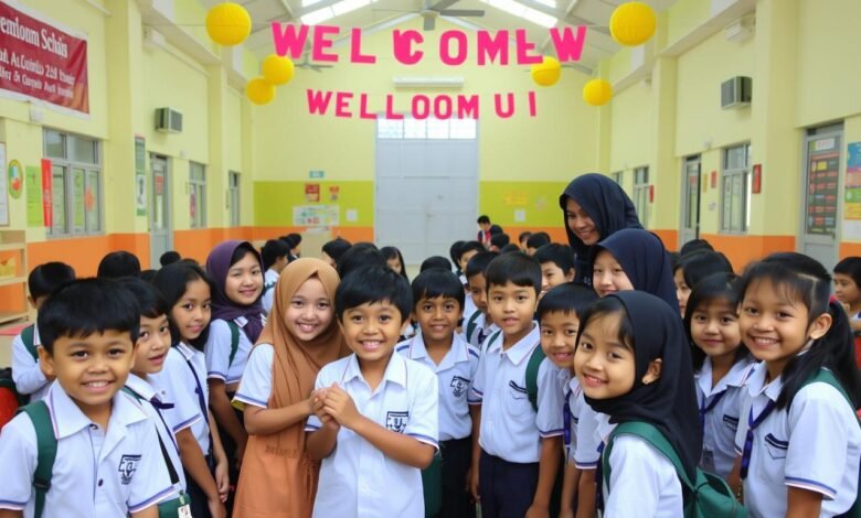 Siswa baru sedang mengikuti kegiatan MPLS Ramah dengan suasana menyenangkan