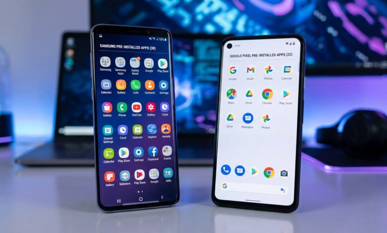 Data aplikasi bawaan Samsung Google